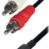 Transmedia Cable 2x RCA-plug - 3,5 mm stereo plug, 1,5m