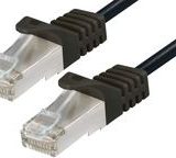 Transmedia CAT6a SFTP Patch Cable 2m black