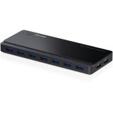 7 ports USB 3.0 Hub with 2 power charge ports (2.4A Max), Desktop, a 12V/4A power adapter included - Slika 2