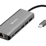 Sandberg USB-C Dock HDMI LAN SD USB,61W
