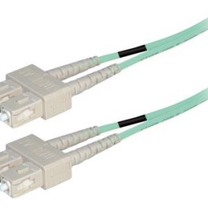 Transmedia Fibre optic MM OM4 Duplex Patch cable SC-SC 1m
