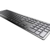 Cherry KW 9100 SLIM bežična/BT tipkovnica, AES-128 enkripcija, crna
