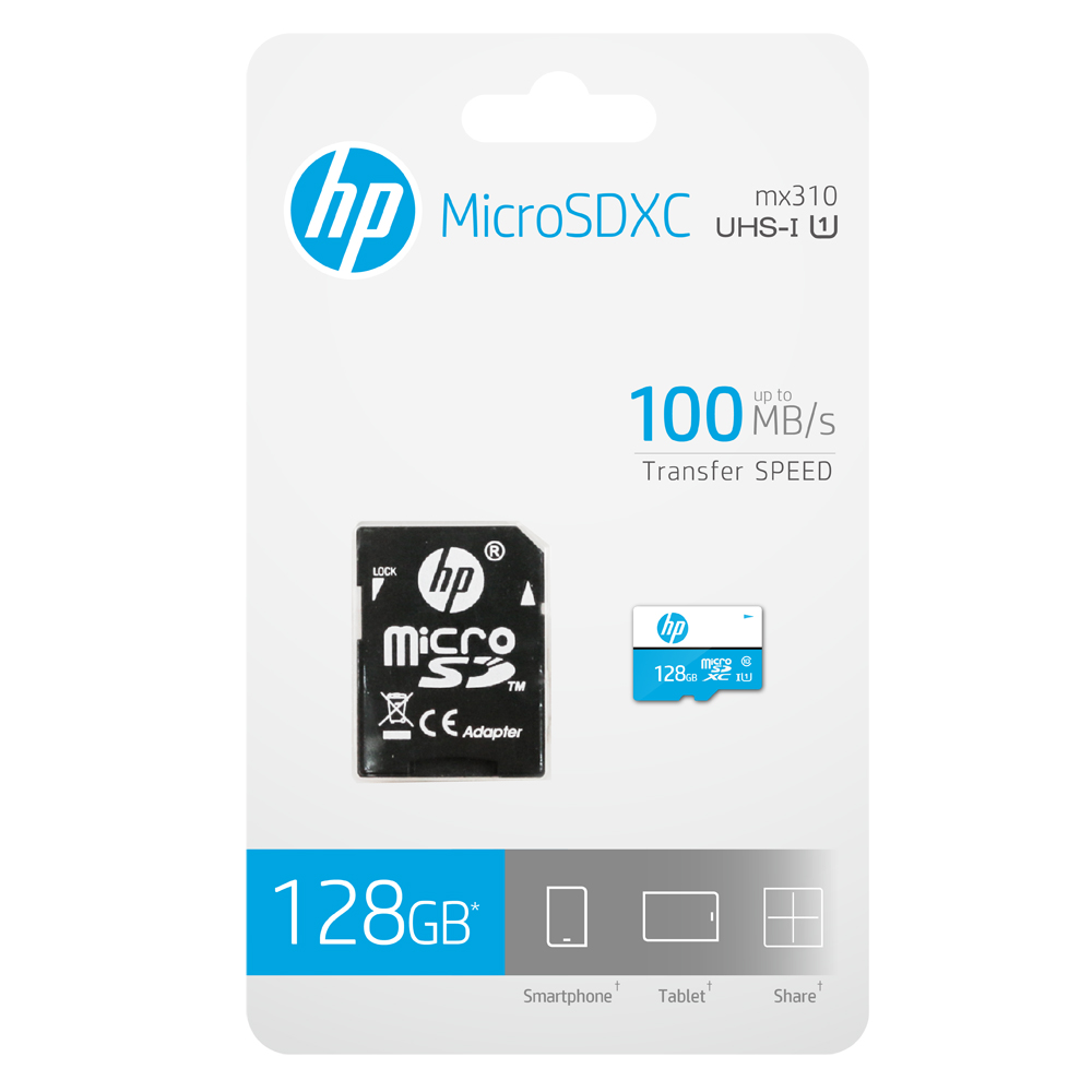 Memorijska kartica HP MicroSD mi310, 128GB, klasa brzine U1, s adapterom - Slika 2