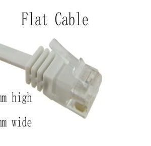NaviaTec Cat6 patch cable flat, copper 0,5m