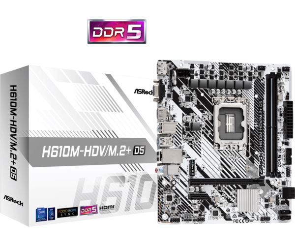 Asrock Intel LGA1700 H610M-HDV M.2 D5