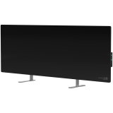 AENO Premium Eco Smart Heater, 700W, Tempered glass, Infrared+convection heating type, Led display Plug type: Europe (E/F type), BLACK