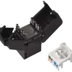 Solarix tool-free keystone CAT6 UTP RJ45, black