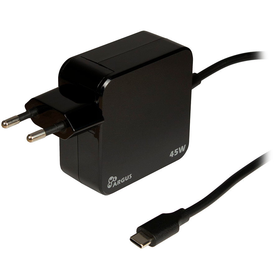 Inter-Tech Power Adapter, Type C, 45W (5V, 9V, 12V, 15V, 20V)