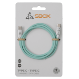 KABEL SBOX USB 3.0 TYPE C -> USB 3.0 TYPE C M/M 1M Zeleni - 60W