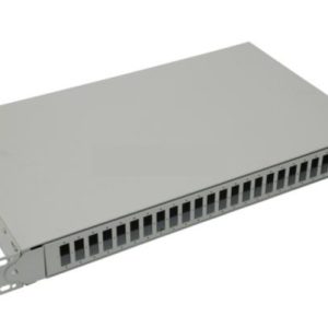 NFO Patch Panel 1U 19" - 24x SC Duplex, Slide-out on rails, 2 trays