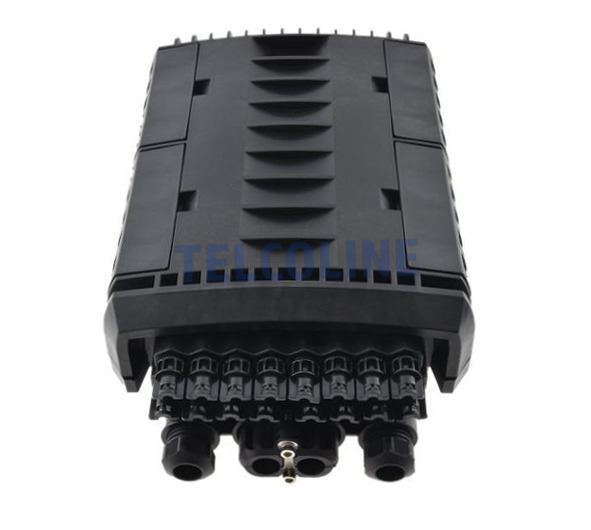 NFO Splice Closure, 4 inputs, 16 outputs, Wall and pole mount