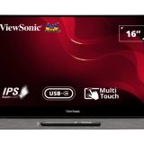 ViewSonic Monitor TD1655 16” 1920x1080, IPS, 2xUSB-C, mini HDMI, Multi-Touch