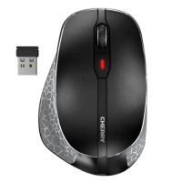 Cherry MW 8C Ergo bežični/BT optički miš, AES-128, USB, crni