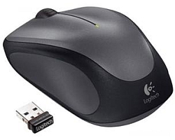 Logitech M235 bežični optički miš, USB, crno-sivi (910-002201)