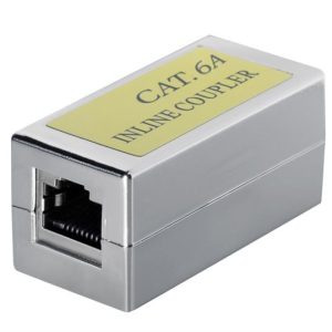Transmedia Inline coupler, CAT 6A, metal casing