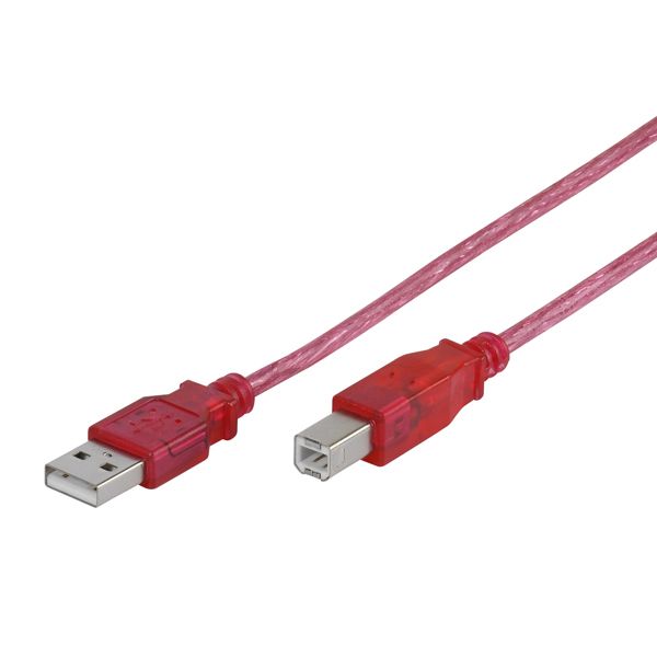 Kabel VIVANCO 22854, USB A na USB B, za printer, 3 boje, 1.5m - Slika 2