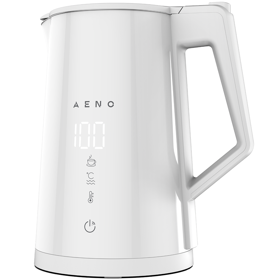 AENO Electric Kettle EK8S Smart: 1850-2200W, 1.7L, Strix, Double-walls, Temperature Control, Keep warm Function, Control via Wi-Fi, LED-display, Non-heating body, Auto Power Off, Dry tank Protection