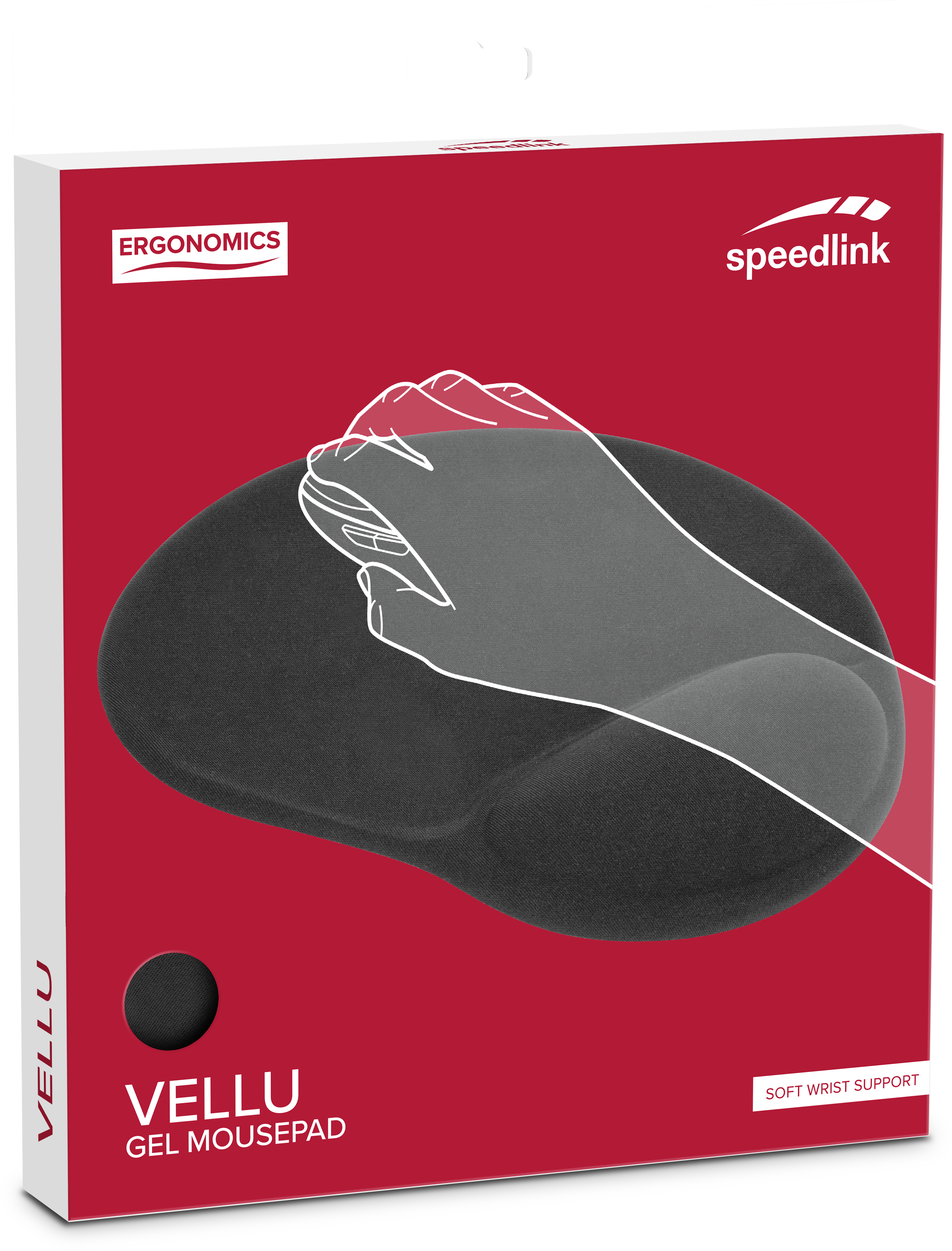 Podloga za miš SPEEDLINK Vellu, gel, crna - Slika 2