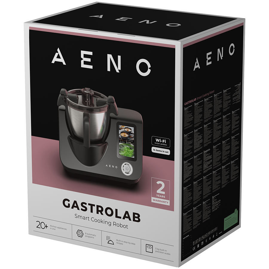 Smart Cooking Robot CR1S: bowl 3.5 L, 8 automatic program, 12 speeds, 1000 W (Heating Power), 600 W (Motor Power), Temperature range: 37-130°C, Built-in Kitchen Scale - Slika 2