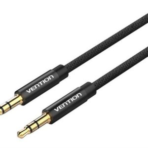 Vention Fabric Braided 3.5mm Male to Male Audio Cable 1,5m, Black