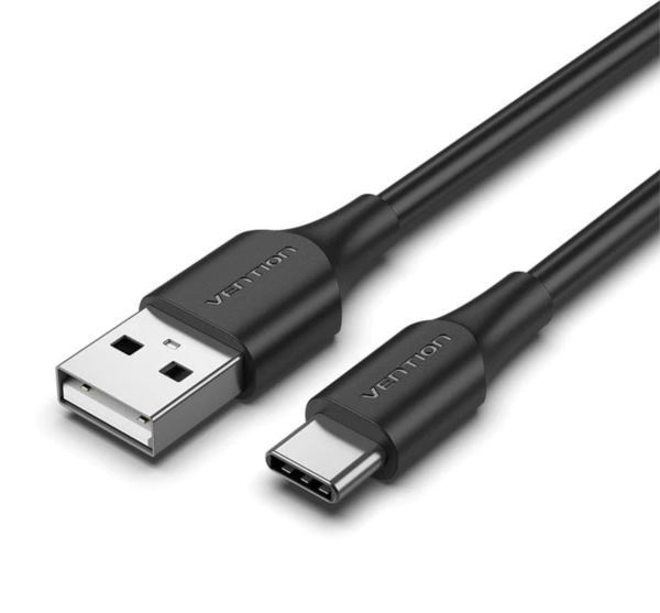Vention USB 2.0 A Male to C Male 3A Cable 3m, Black
