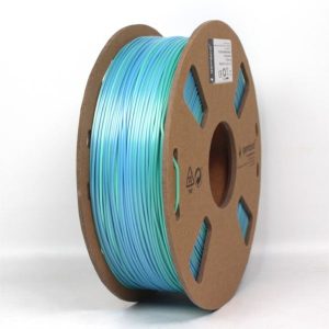 Gembird Filament, PLA Silk Rainbow, blue green, 1.75 mm, 1 kg