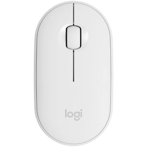 LOGITECH M350S Pebble 2 Bluetooth Mouse - TONAL WHITE