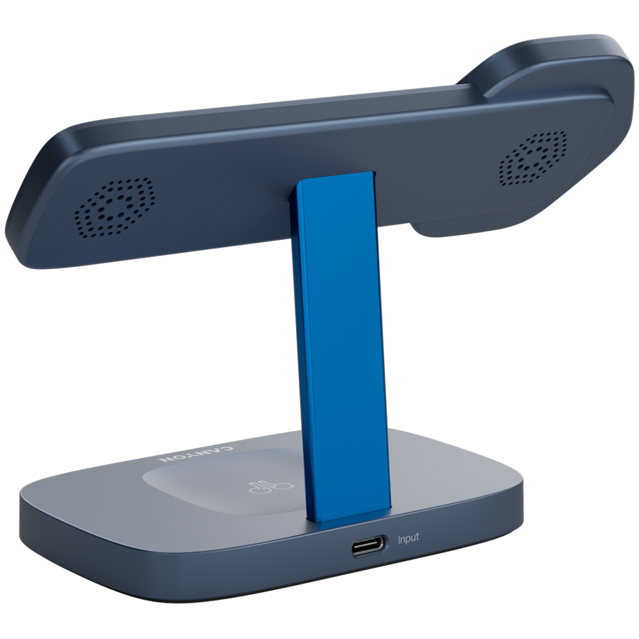 CANYON Wireless Charging Station Hexagon 310 3in1 DarkGrey/Blue - Slika 4