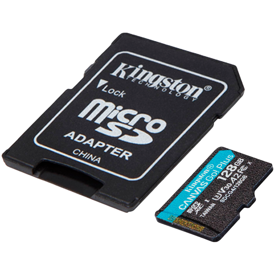 Kingston 128GB microSDXC Canvas Go Plus Gen4 200MB/s A2 U3 V30 Card + Adapter - Slika 2