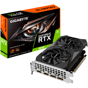 GIGABYTE Video Card NVIDIA GeForce RTX 3050 WINDFORCE OC V2 6G (6GB GDDR6/96bit, PCI-E 4.0...