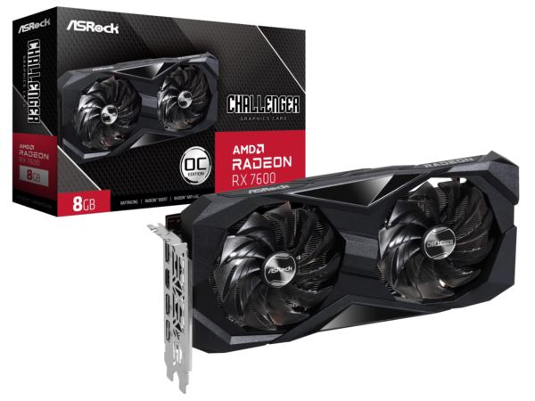 Asrock Radeon RX 7600 Challenger 8GB OC, 8GB GDDR6