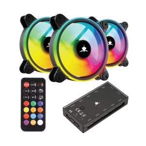 White Shark FAN GCF-S028-004 NEBULA-2 CRNI ARGB KIT