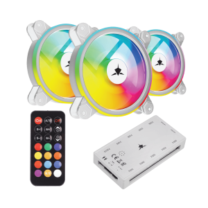 White Shark FAN GCF-S028-005 NEBULA-2 BIJELI ARGB KIT