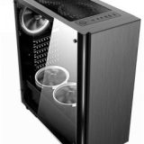 NaviaTec Master V2 Gaming Case, Tempered Glass Panel, 3x Black fans