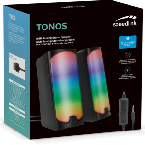 Zvučnik SPEEDLINK Tonos, RGB, Bluetooth, crni