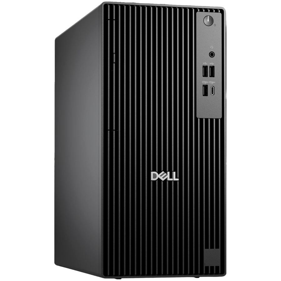 Dell Pro Tower QCT1250, 180W, Intel Core Ultra 7 265 (30MB, 20C up to 5.3 GHz), 8GB (1x8GB) 5600MT/s DDR5, M.2 512GB TLC PCIe, Intel Integrated, DVDRW, Speaker, DP, HDMI, USB-C, 7xUSB-A, RJ-45, Mouse/Kb, Ubuntu Linux, 3Y 24x7 ProSpt NBD