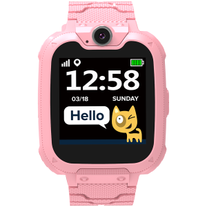 CANYON Tommy KW-31, Kids smartwatch, 1.54 inch colorful screen, Camera 0.3MP, Mirco SIM card, 32+32MB, GSM(850/900/1800/1900MHz), 7 games inside, 380mAh battery, compatibility with iOS and android, red, host: 54*42.6*13.6mm, strap: 230*20mm, 45g