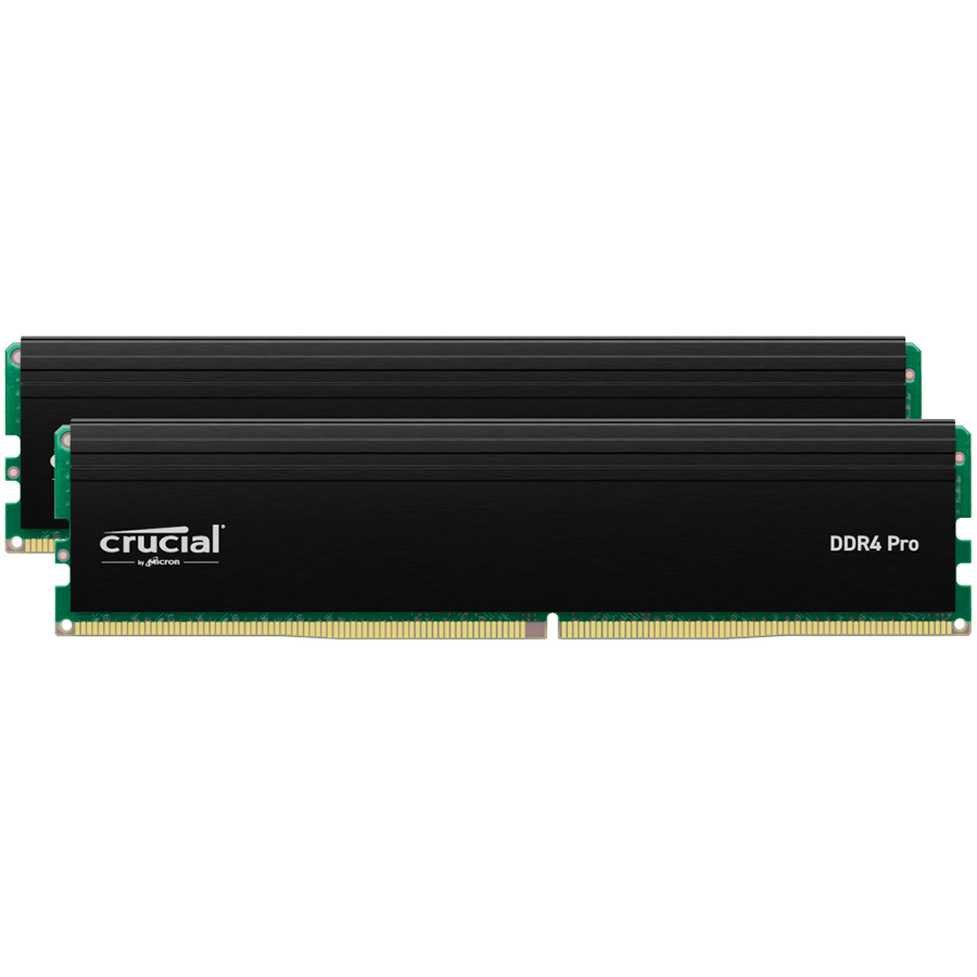 CRUCIAL PRO 32GB (2x16GB) UDIMM DDR5 6400 Black Overclocking