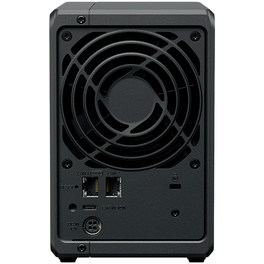 Synology DS725+, Tower, 2-Bays 3.5'' SATA HDD/SSD, 2 x M.2 2280 NVMe SSD, CPU AMD Ryzen R1600 dual-core (4-thread), max. boost up to 3.1 GHz, 4 GB DDR4 ECC SODIMM, 1 x 2.5 GbE, 1 x 1GbE, 1 x USB 3.2, 1 x eSATA USB-C, 1.51 kg, 3y - Slika 4