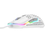 Cherry XTRFY M42 optički RGB igraći miš, 16000 cpi, USB, bijeli