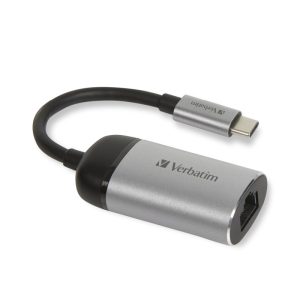 Verbatim USB-C na RJ45 gigabitni ethernet mrežni adapter, aluminijsko kućište