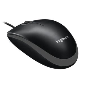 Logitech B100 optički miš, USB, crni (910-003357)