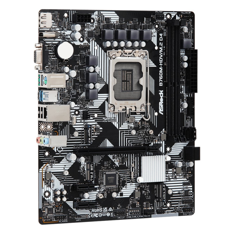 ASRock MB B760M-HDV/M.2, S.1700, DDR4/5333MHz(OC), PCIe 4.0, G-LAN, VGA/DP/HDMI, mATX - Slika 3