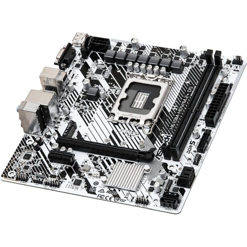 ASRock MB H610M-HDV/M.2+, S.1700, DDR5/5600MHz, PCIe 4.0, G-LAN, VGA/DP/HDMI, mATX - Slika 3