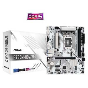 ASRock MB B760M-HDV/M.2, S.1700, DDR5/7200MHz(OC), PCIe 4.0, G-LAN, VGA/DP/HDMI, mATX