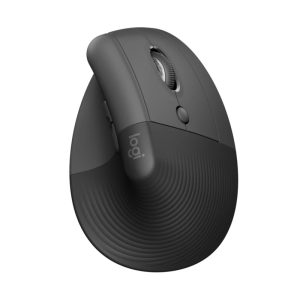 Logitech Lift bežični vertikalni ergonomski miš, USB, sivi (910-006473)
