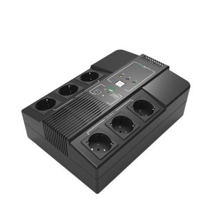 Elsist UPS Multistation 1000VA/600W,  Line-Interactive, discharge, overcharging, overload protection, 6×Schuko, USB×2, 1x9Ah, 5min. autonomija