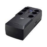 Fortron Source UPS NanoFit 800VA/480W, Offline, 2×USB, 6×Schuko, RJ45, 1×5Ah