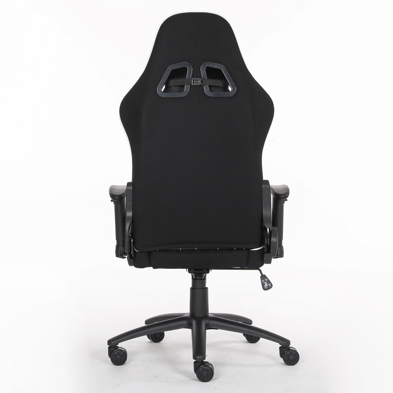 Bit Force KHAN F-2D igraća stolica s potpornim jastučićima, tkanina, 2D naslon za ruke, nosivost 150kg, crno/bijela - Slika 3