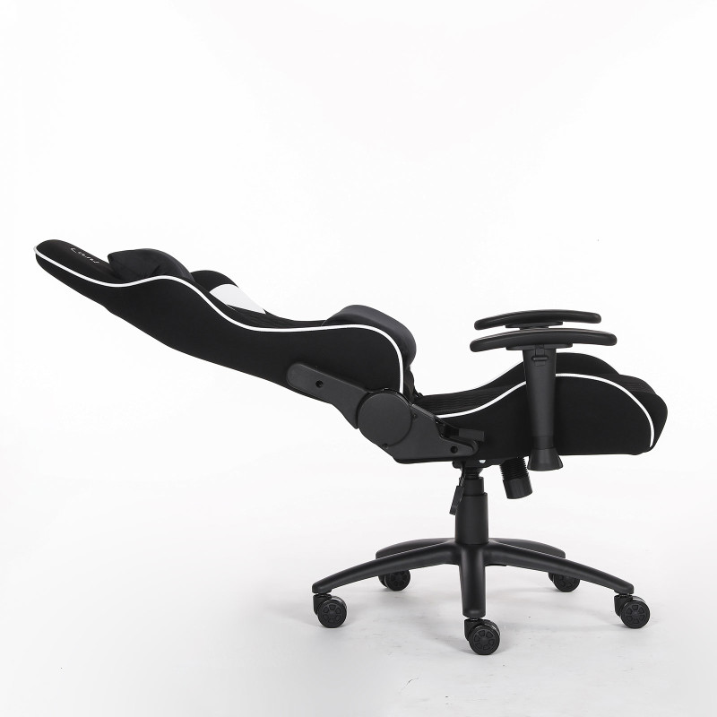 Bit Force KHAN F-2D igraća stolica s potpornim jastučićima, tkanina, 2D naslon za ruke, nosivost 150kg, crno/bijela - Slika 5